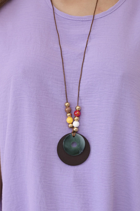 Oversized blouse with pendant light purple