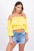 Off-the-shoulder blouse yellow