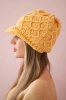 Cap with fleece Roma Bis K235 yellow