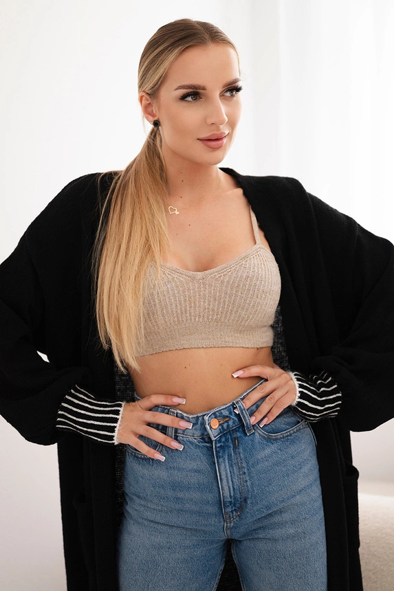 Cardigan with pockets black
