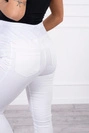 Umstands-Denim-Hose weiß