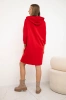 Hooded dress red