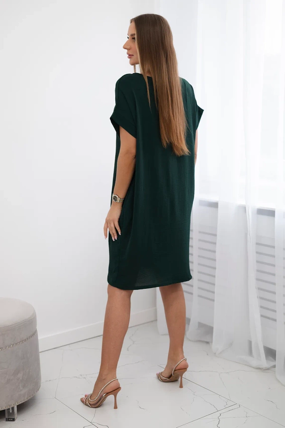 Dress with pockets dark green