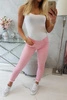Spodnie kolorowy jeans jasno różowe