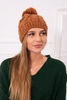 Cap with fleece Stefania K278 light brown