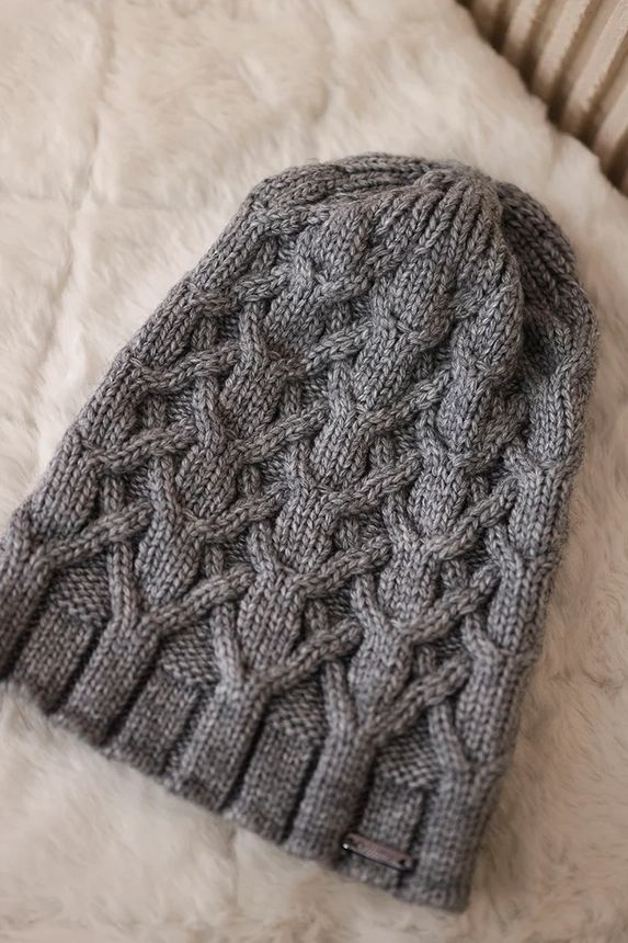 Cap with fleece Sonia K201 dark gray