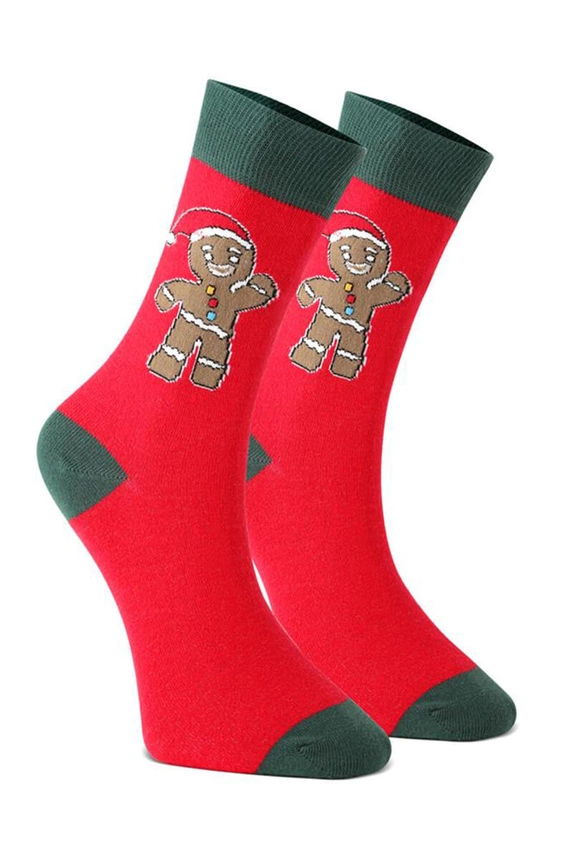 Unisex Christmas gift socks – set of 3 pairs reindeer, cookie and Santa