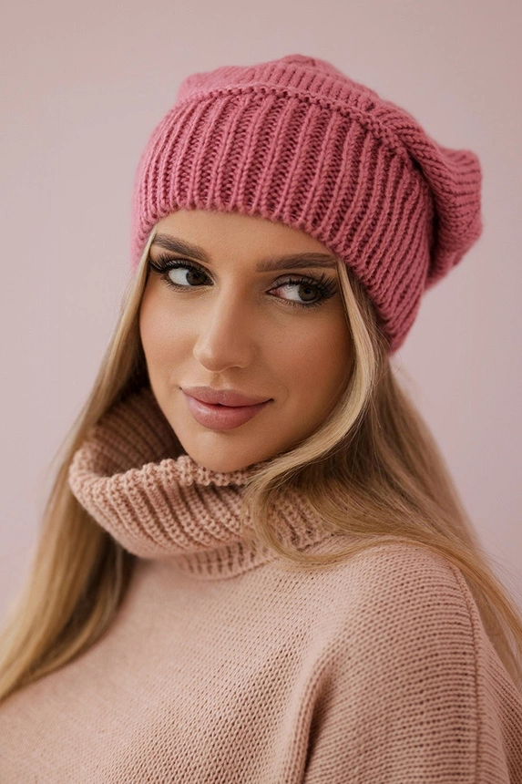Women's cap Ingrid K371 dark pink