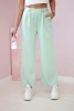 Wide-leg trousers buttery-fabric mint