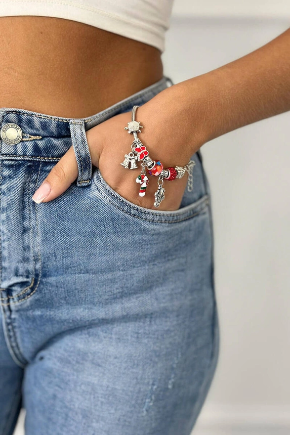 Christmas Bracelet SL433-29 Christmas cane