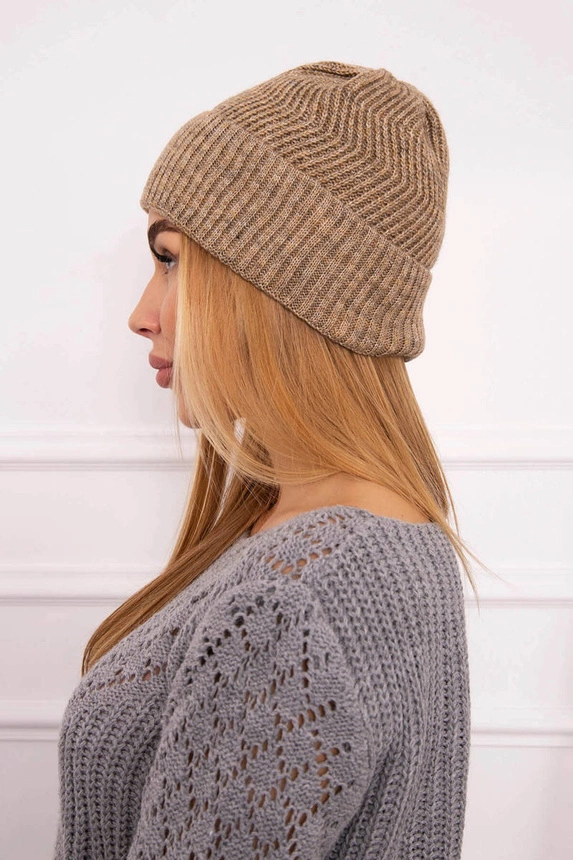 Cap thin Oliwia K252 dark beige