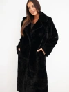 A coat women's long with a collar black