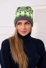 Moteriška kepurė Laila K283 graphite+green neon