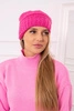 Women's cap Elora K336 dark pink