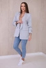 Elegant jacket with lapels gray