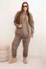Women's warm cotton tracksuit with a hood fango