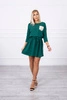 Dress with sequin pocket green