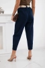 Summer Punto Hose mit Beinabschluss marineblau