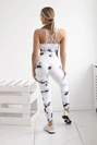 Fitness set top + push up leggings white