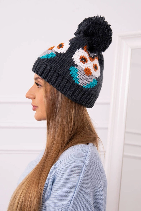 Dámská čepice Owl K340 navy blue