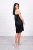 Dress with a bow on the shoulder black