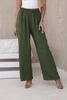 Wide-leg trousers light khaki