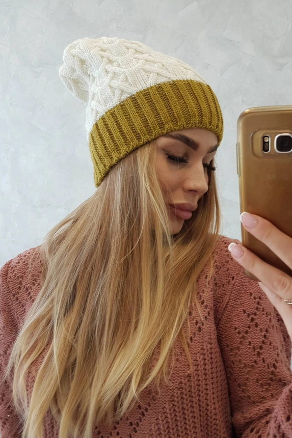 Bibiana Fleecemütze K264 kiwi+ecru