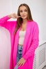 Bublinkový svetr s rukávy růžový neon