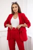Elegantes Jacken- und Hosenset rot