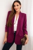 Eleganter pflaumen farbener Blazer mit Revers