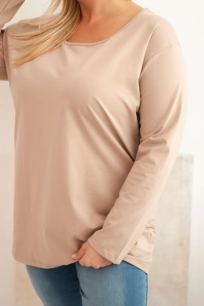 Dámska blúzka Plus Size s lodičkovým výstrihom fango