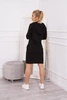 Dress with a hood and pockets black