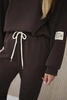 Set sweatshirt + pants buttery fabric brown