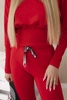 Set with wide cuffs red