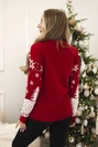 Sweter świąteczny z Mikołajem  czerwony
