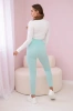 Striped leggings pants mint