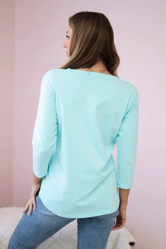 Blouse with print Star Style mint