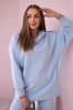 Apšiltintas rinkinys su džemperiu su gobtuvu mėlynos spalvos