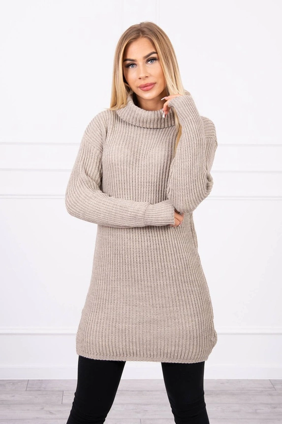 Sweater with golf beige