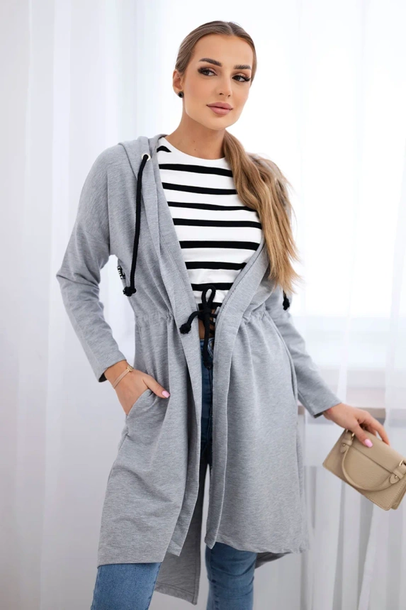 Coatee with longer back gray