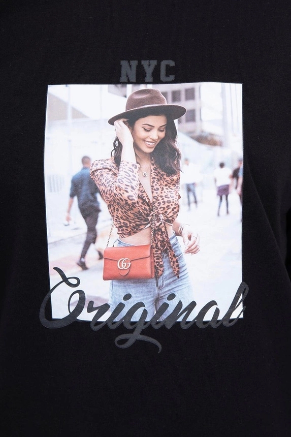 Blouse with print Original black