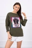 Blouse with graphics American Girl khaki S/M - L/XL