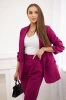Elegant set of jackets and trousers plum