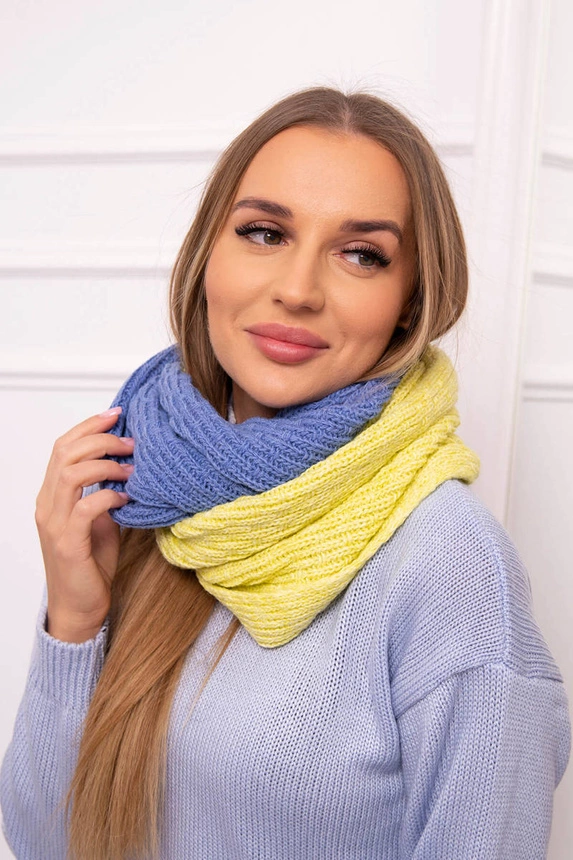 KN14 Bi-colour Kiwi+Jeans Snood für Damen
