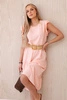 Dress with frills apricot