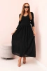 Long strap dress plum