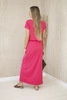 Viscose dress with pockets fuchsia