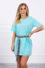 Kleid mit Ziergürtel mint