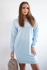 Hooded dress azure