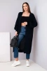 Svetr dlouhý kardigan Tmavý denim